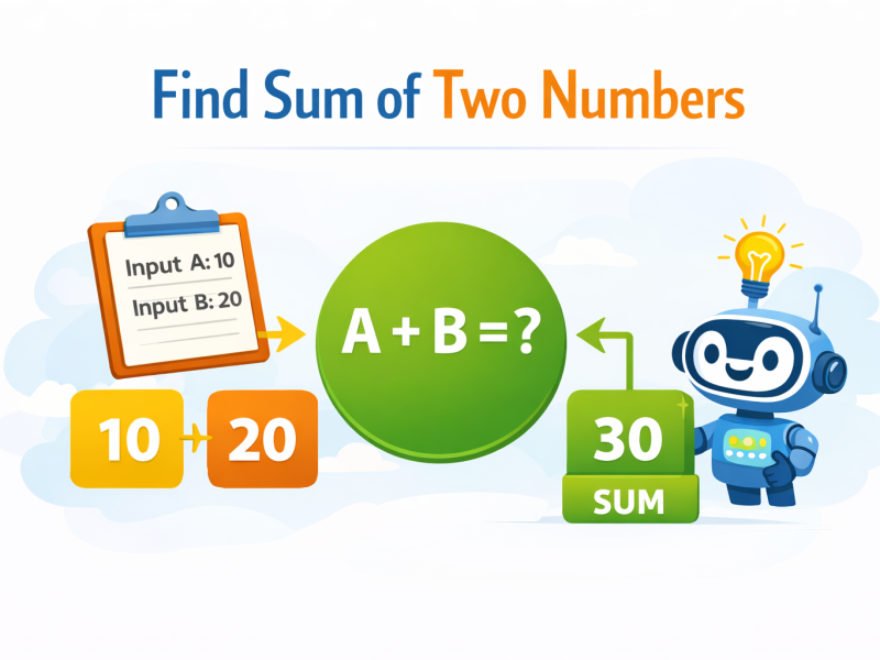 Find the sum of two numbers